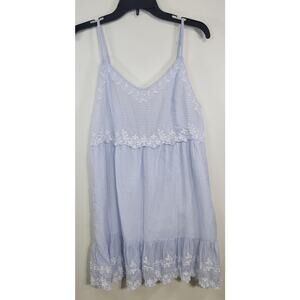 Joie Dress Womens Large Sleeveless Embroidered Coastal Vibes Cottage Core Dress